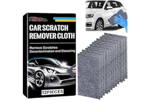 GDGZJJD 12 Pack Nano Sparkle Cloth, Ultimate Car Scratch Remover & Adhesive Remover with Latest Nanosparkle Nanotechnology, Nano Cleaning Cloth for Vehicles Car Paint Scratches Repair