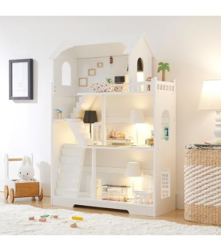 Estante Miniatura De Madera Blanca Para Casa De Muñecas – Decorativo Y Práctico, Ideal Para Organizar Accesorios En 1:12