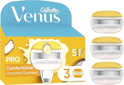 Gillette Venus Pro ComfortGlide Coconut Scented 3 Cartridges Razor