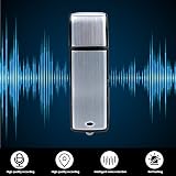 Podazz 16G Digital Voice Recorder Sound Activated USB Rechargeable Metal Case view 7