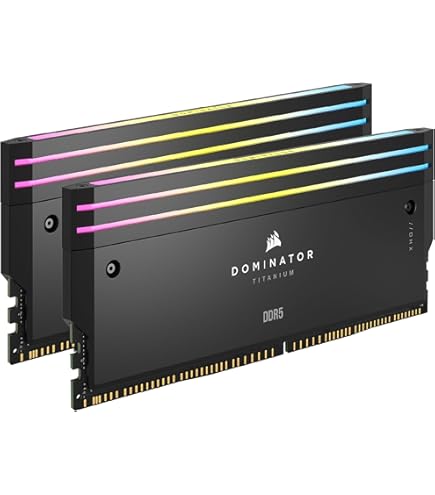 CORSAIR製　DOMINATOR TITANIUM　16GB×4枚　64GB Amazon.com: CORSAIR Dominator Titanium RGB DDR5 RAM 64GB