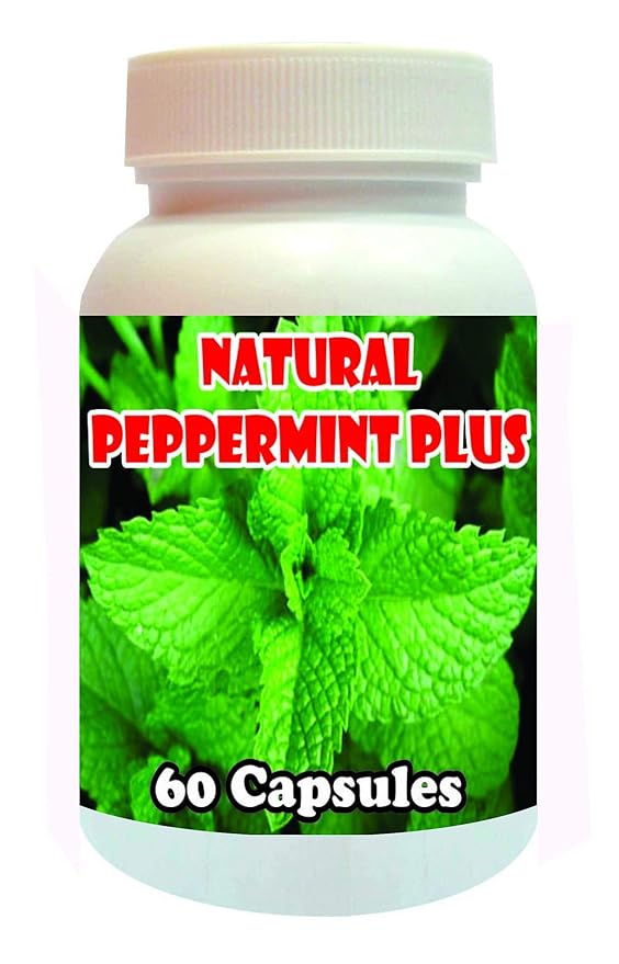 Buy NATURAL PEPPERMINT PLUS CAPSULES 60 CAPSULES {GET 1 BOTTLE