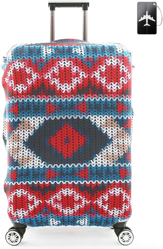 Luggage Cover, THome Protective Washable Suitcase Cover - Travel Elastic Spandex Suitcase Protector with Luggage Tag Fits 18 to 32 Inch Luggage