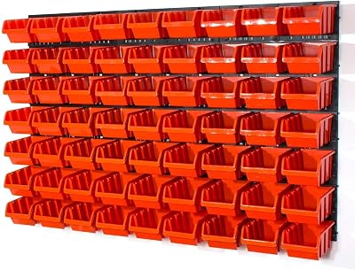 Prosperplast M 63 Storage Bins Wall Louvre Set Garage Workshop Organizer