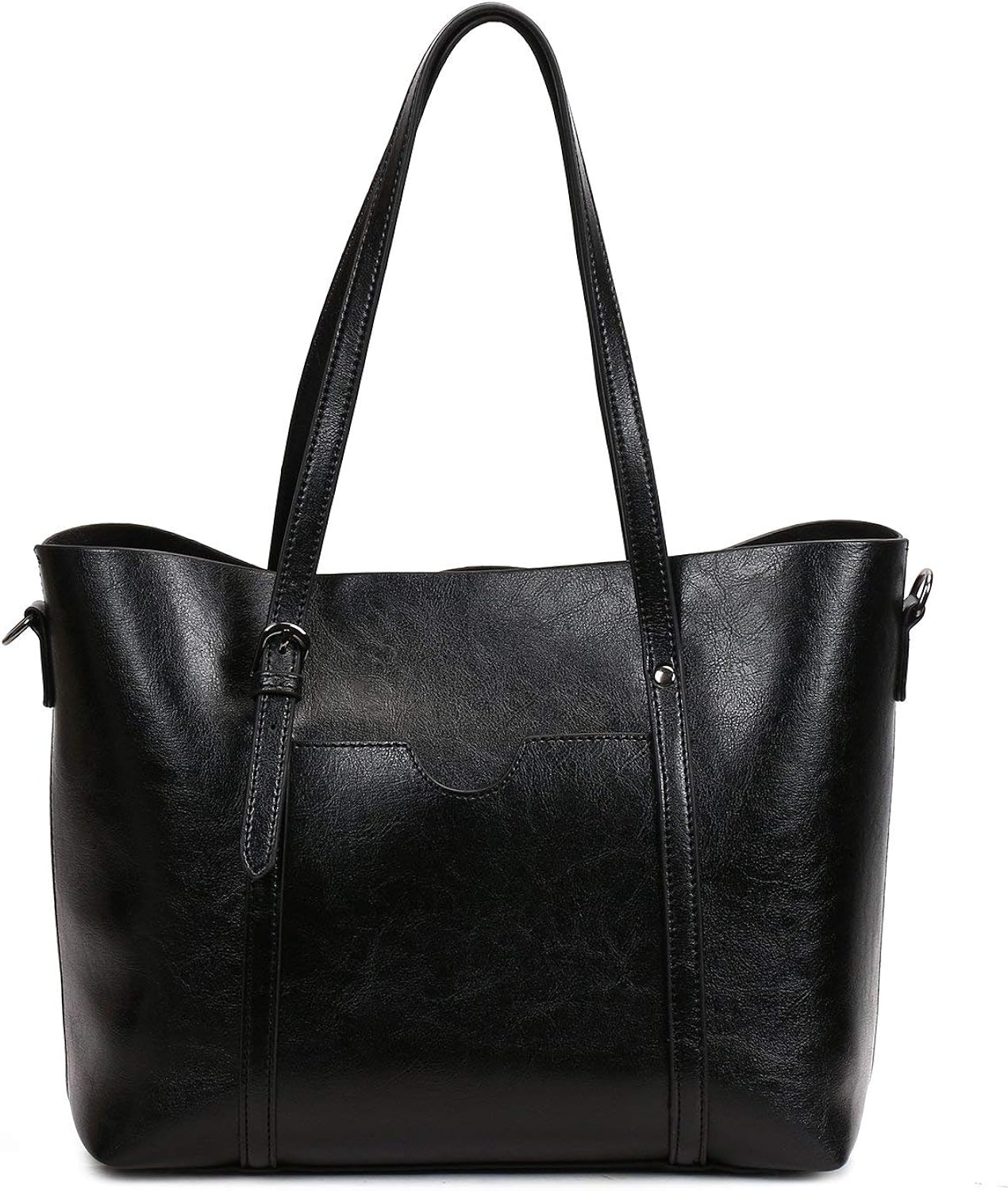 KAMIERFA Tote Bags for Women Italian PU Leather Large Capacity Classic Ladies Tote Handbags Cross Body Shoulder Bags for Work Travel Satchels for Girls - Image 4