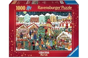 Ravensburger - Christmas Market - 1000 Piece Jigsaw Puzzle - Find Precious Gifts in This Quaint Country Market - Stunning Detail - Premium Quality - Ages 12+