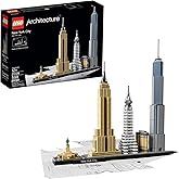 LEGO Architecture New York City Model Kit - Bedroom or Office Decor for Kids & Adults, Ages 12+ - Building Blocks to Display 