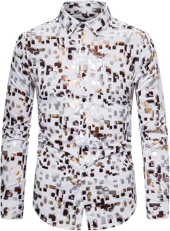 Kinder Pailletten Hemd Retro - Disco Party Kostüm 70er 80er 90er Style