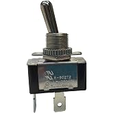Gardner Bender GSW-121 Heavy-Duty Electrical Toggle Switch, SPST, ON-OFF, 20 A/125V AC, Spade Terminal