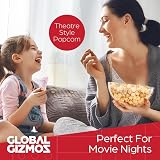 Global Gizmos Hot Air Popcorn Maker 1200W Red 4 Bags Included view 6