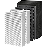 HPA5100B Replacement Filter Compatible with Honeywell Air Purifiers HPA5100 HPA5150 HPA3100, 2 Premium, 2 S Carbon and 4 A Pre-Filters, Part # HRF-R1 HRFSC1 HRF-ARVP100 HRF-A100
