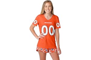 FOCO NFL womens Nfl Team Logo Ladies Gameday Ready Jersey Pajama Set