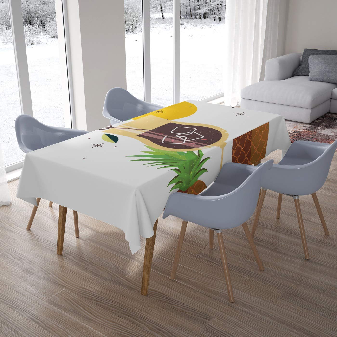 Bonamaison Kitchen Decoration, Tablecloth, 140cm x 200cm - Designed and Manufactured in Turkey