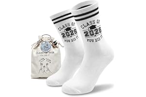 Graduation Gifts for Her Him 2026, CLASS OF 2026 YOU DID IT Socks, Funny Grad Gifts for Her Him, Congrats Grad Gift High Scho