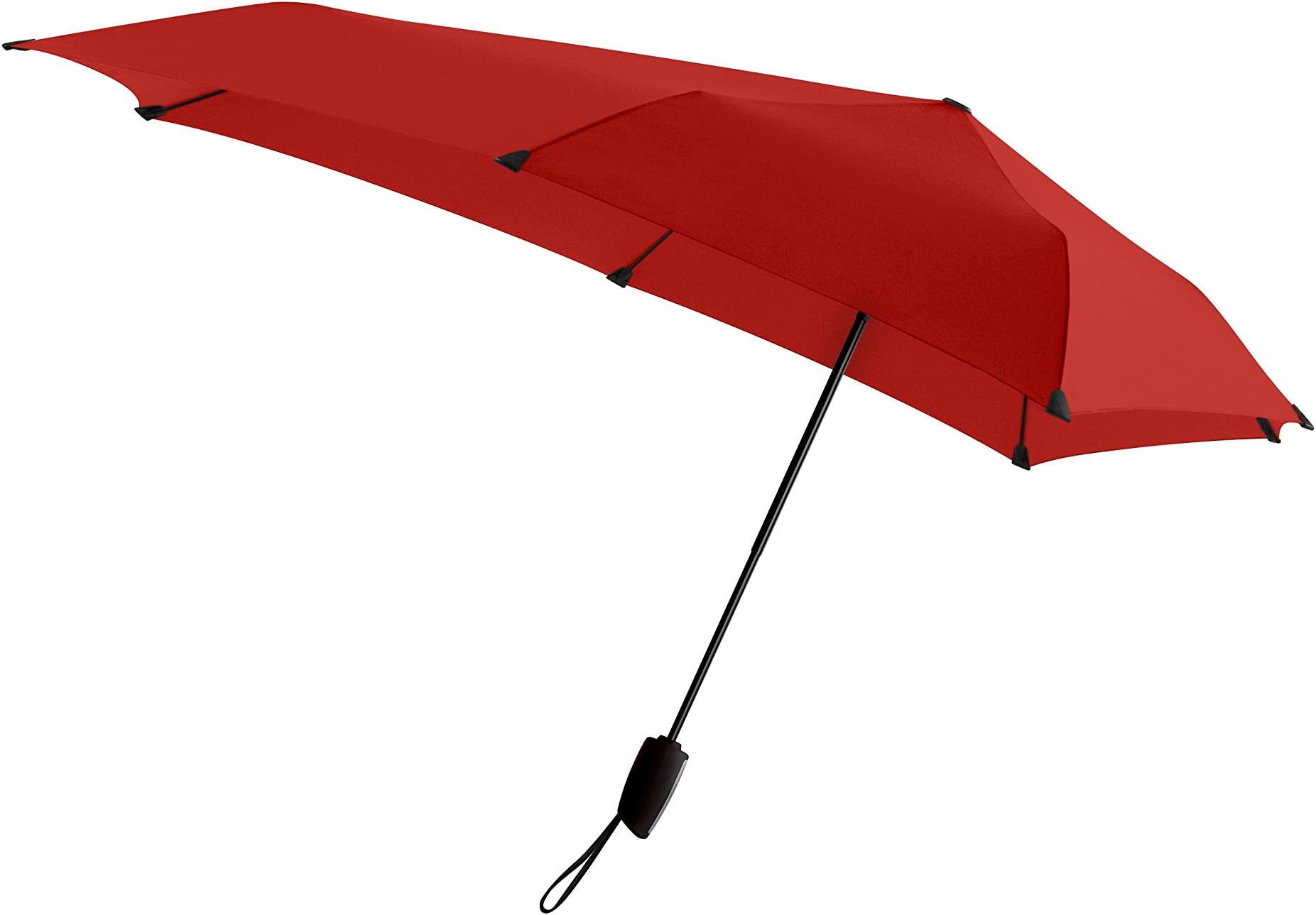 Senz Black Original Stormproof Umbrella with UV50+ Sun Protection (One Size, Passion Red)