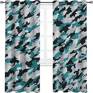 Carmaxshome Farmhouse Cortinas de 244 cm de longitud, estampado de