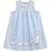 Ohrwurm Toddler Girls Cotton Summer Dress Cartoon Print Short Sleeve Dresses Casual Jersey Sundress Playwear Outfits