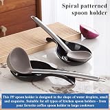 Kyraton Spoon Rest - Food Safe Plastic Utensil Holder for Kitchen view 3
