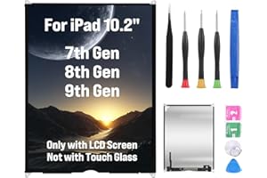 JYYSCRN for iPad 7th 8th 9th Generation Screen Replacement Gen 10.2" LCD Screen Replacement Display Digitizer (A2197 A2198 A2200 A2270 A2428 A2429 A2430 A2602 A2603 A2604 A2605),Repair Kits(Not Touch Screen)