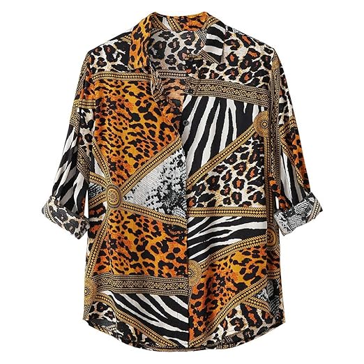 camisa leopardo hombre
