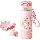 My Melody Stainless Steel Insulated Water Bottle (Spout & Straw) 380ml