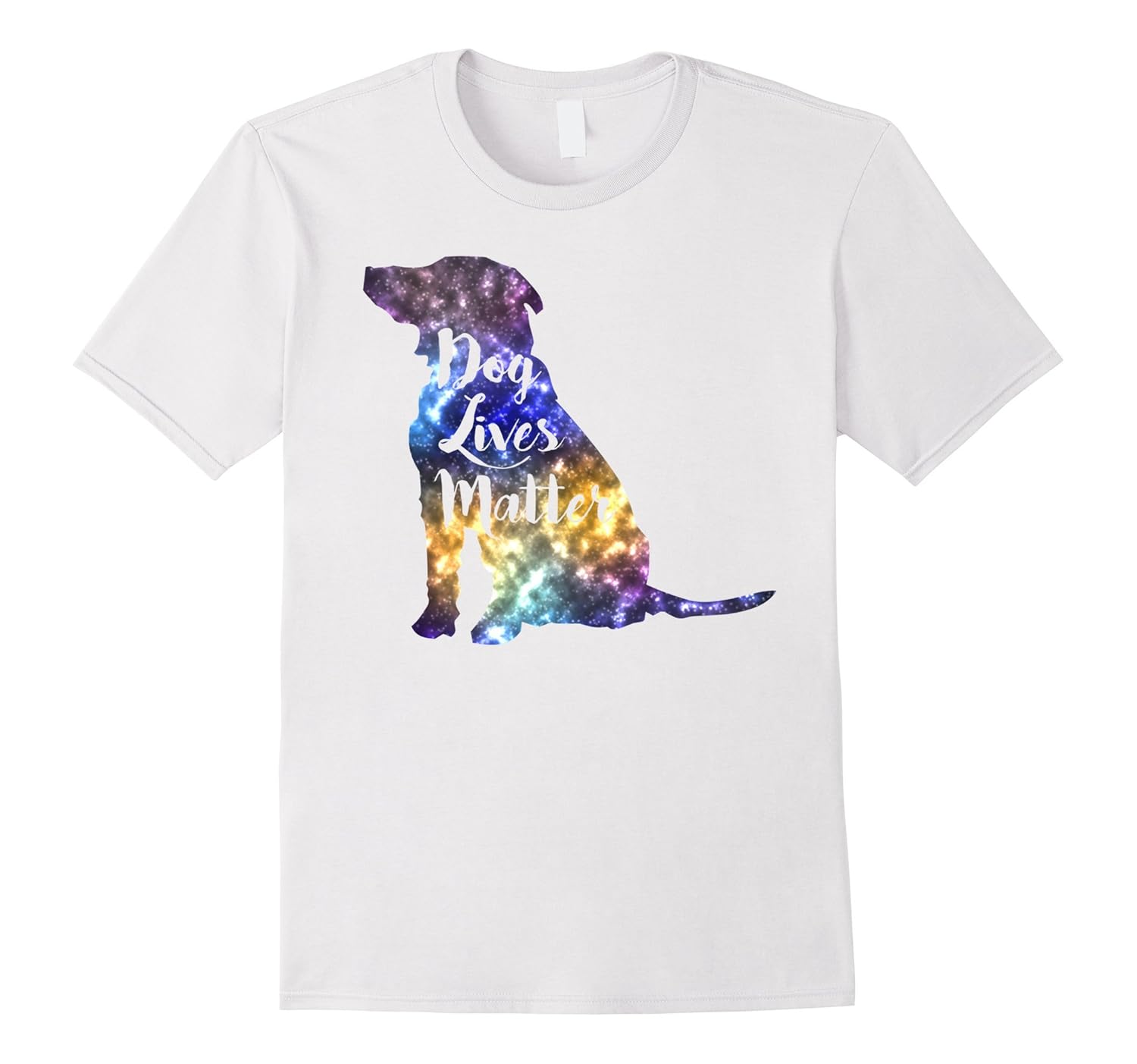 Dog Lives Matter Galaxy Funny Political Dog Owner Tee-AZP