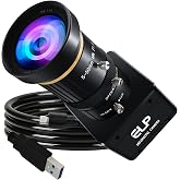 ELP High Speed Global Shutter USB3.0 Zoom Camera, 720P/200fps, 1200P/120fps, USB3.0/2.0 Manual Focus Lightburn Cameras for Windows, Linux, Mac, Pi, Fast Frame 5-50mm 10X Zoom AR0234 Webcam for PC