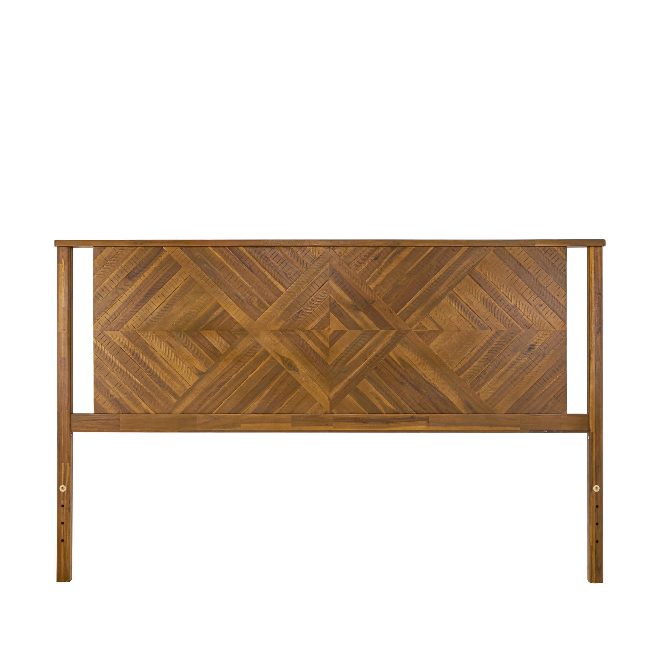 Photo 1 of ****FACTORY SEALED***Bme Ethan King Wood Headboard Only - Rustic & Scandinavian Style Without Bed Frame - Acacia Wood - Easy Assembly - Rustic Brown