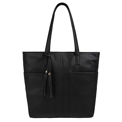 Toteteca Bag Works Toteteca Tassled Bag Womens Shoulder (Black)