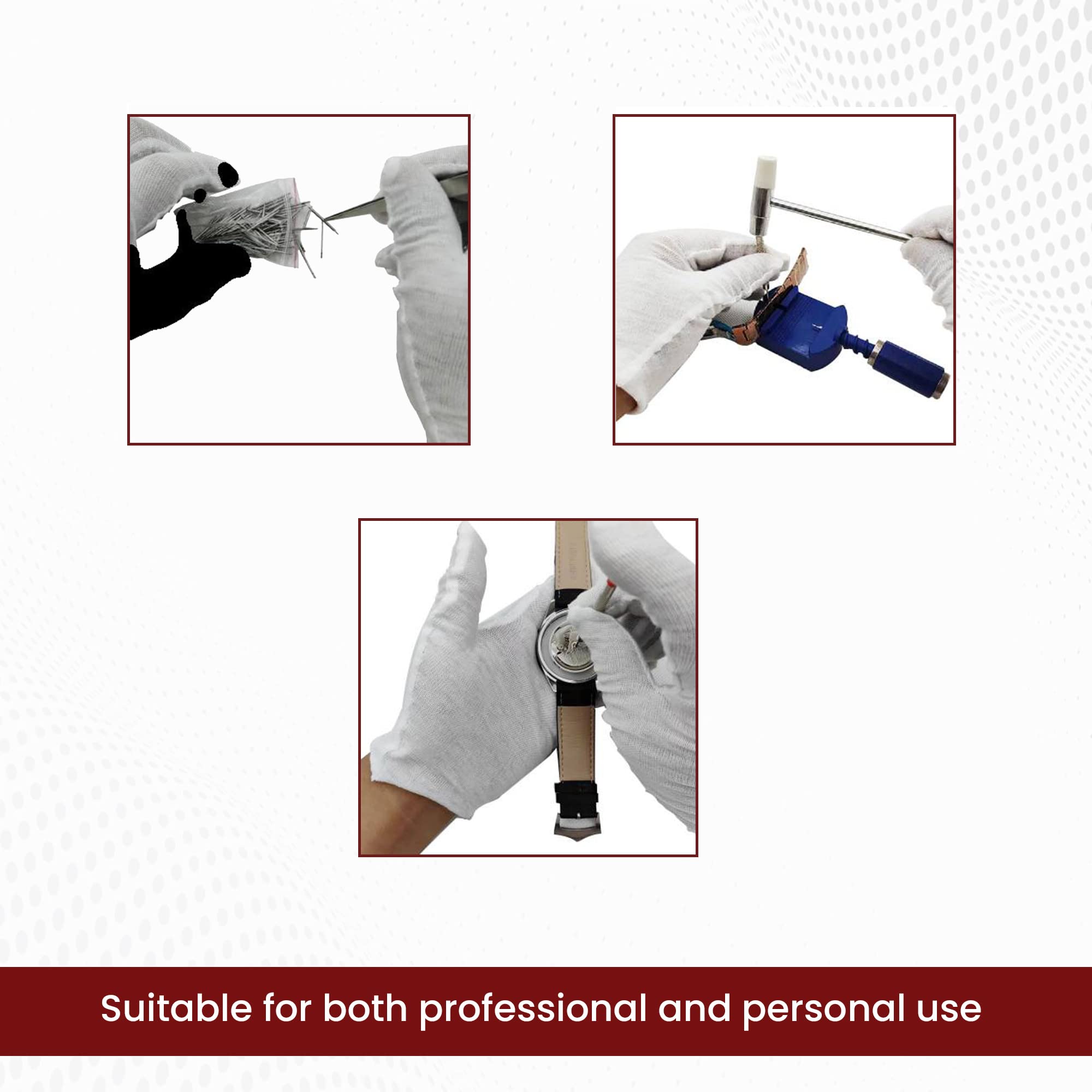 Gadgetime USA Watch Repair Kit (147 Pieces) - Professional Service Set with Carry Case & User Manual - Battery, Band, Strap, Link Pin, Spring Bar, Back Remover & Replacement