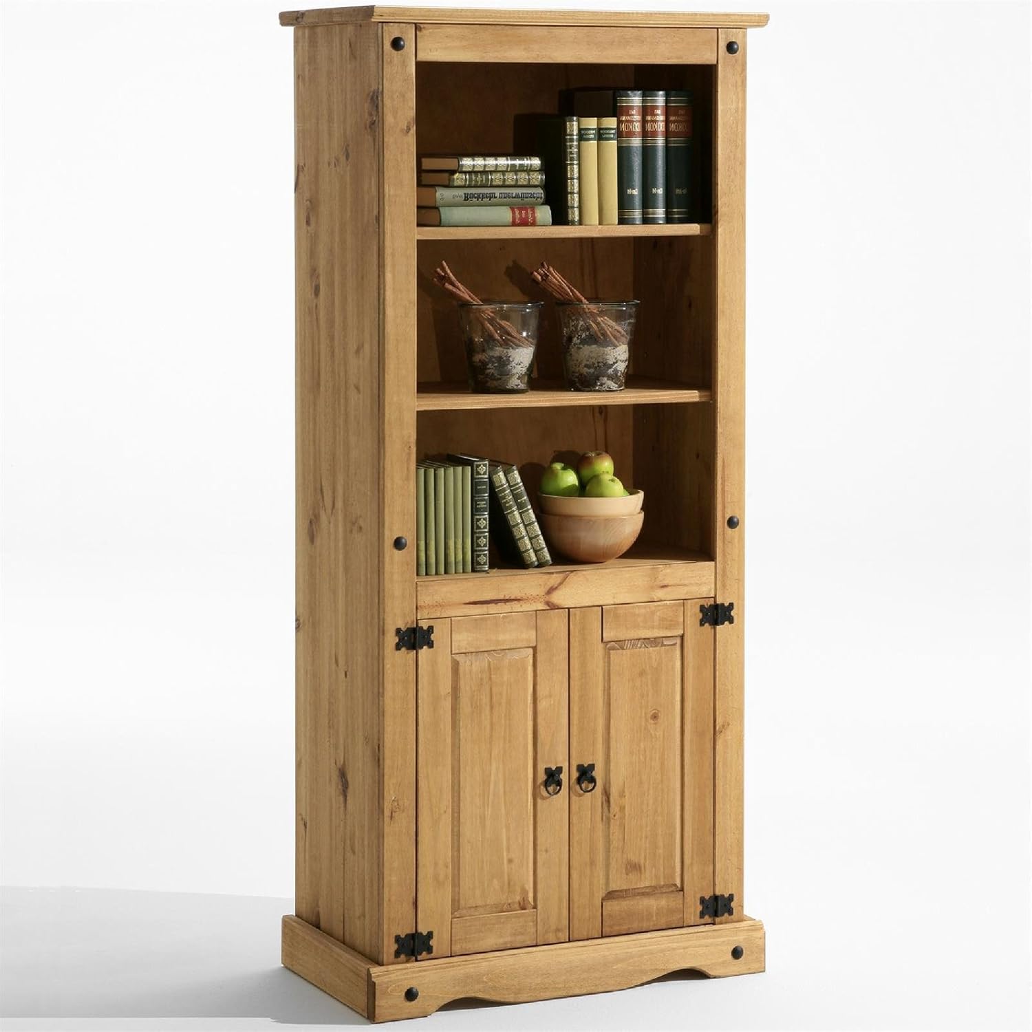 Mews Corona Pine Shelves and Living Dining Room Display Unit