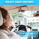 TCJJ Car Visor Sunglasses Holder Leather Clip Pink view 7