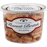 Brittle-Brittle Peanut Brittle, Handmade Old-Fashioned Candy - 36 oz | Handmade old-fashioned peanut brittle with honey and roasted peanuts, light and crunchy, gluten-free, and perfect for sharing