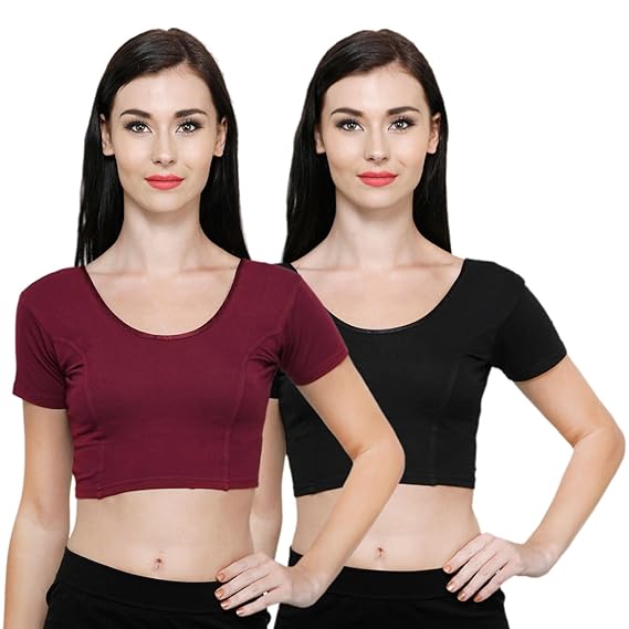 Women's Cotton Stitched Blouse (Assorted, L)