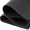 Toprank Genuine Leather Sheets for Crafts 6''X12'' Precut Full Grain Leather Tooling Leather (1.6mm) Cowhide Leather Pieces Square, Black