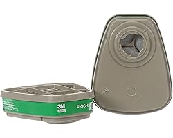 3M Ammonia Methylamine Respiratory Protection Cartridge 6004, 1 Pair, Bayonet Connection, Organic Vapor