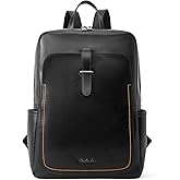 BOSTANTEN Leather Laptop Backpack for Women,15.6 inch Computer Backpack Purse College Daypack Work Travel Bag