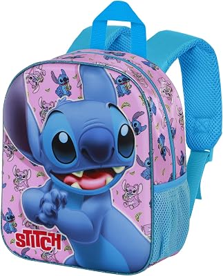 Lilo et Stitch Surprise-Sac à Dos 3D Elite, Bleu, 25 x 30 cm, Capacité 7 L
