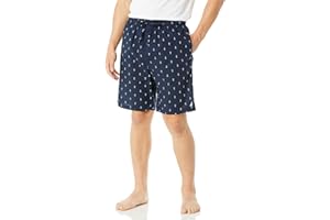 Nautica Men's Soft Woven 100% Cotton Elastic Waistband Sleep Pajama Short