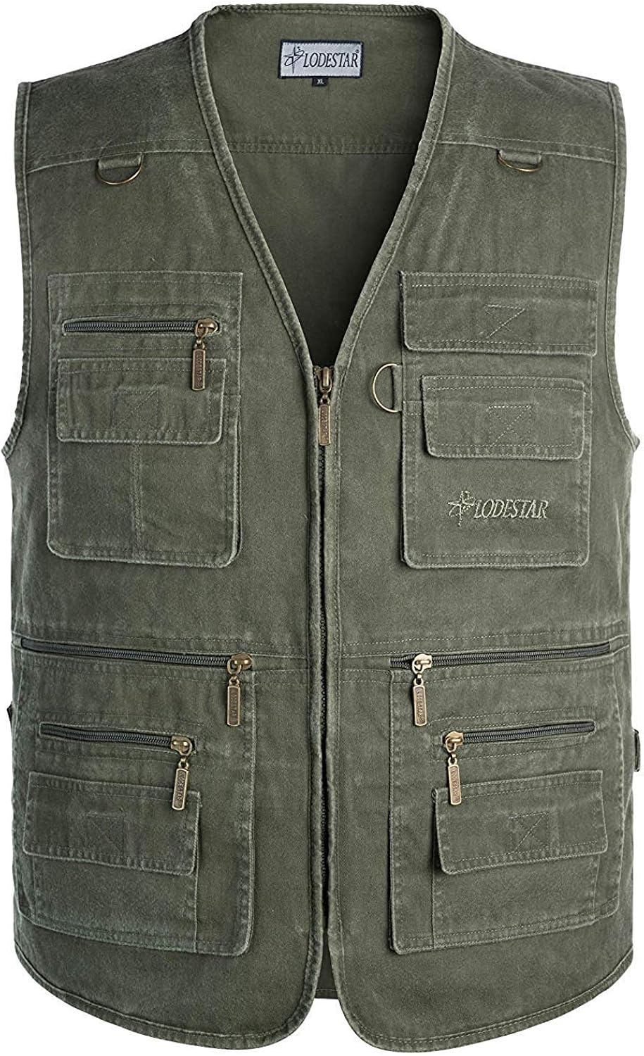 DSJJ Mens Multi Pocket Vest Waistcoat Jacket Top For Fishing