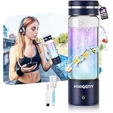 5.0 Upgrade 4000PPB High Concentration Hydrogen Water Bottle Generator【NO.1-24-Hour Hydrogen Lock】 SPE PEM Technology, Double Hydrogen Content & High Borosilicate Glass for Post-Workout Recovery