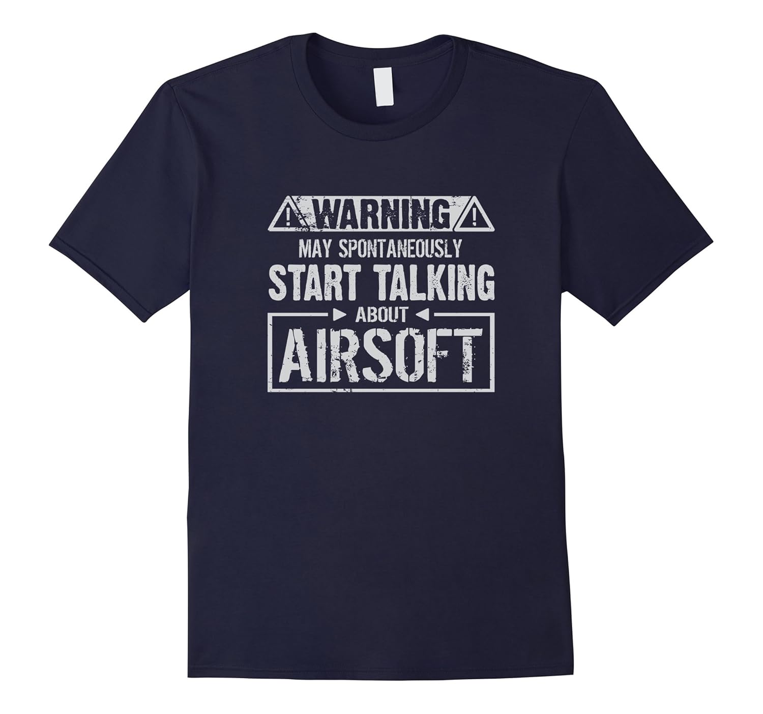 Warning! May Start Talking About Airsoft T-Shirt-Rose