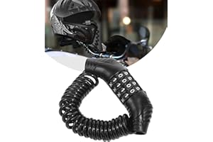 bylikeho Motorcycle Helmet Lock,Bike Helmet Lock,Car Accessories Portable Helmet Lock,Stroller Lock Retractable Luggage Lock,Password Combination Security Lock for Motorcycles,Bikes(Black)