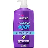 Aussie Miracle Moist with Avocado &amp; Jojoba Oil, Paraben Free Conditioner, 26.2 fl oz
