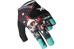 litianslbg Billiards Glove 3 Fingers Pool Cue Gloves for Men and Women,Snooker Cue Gloves Sport Glove for Left Hand, Breathable