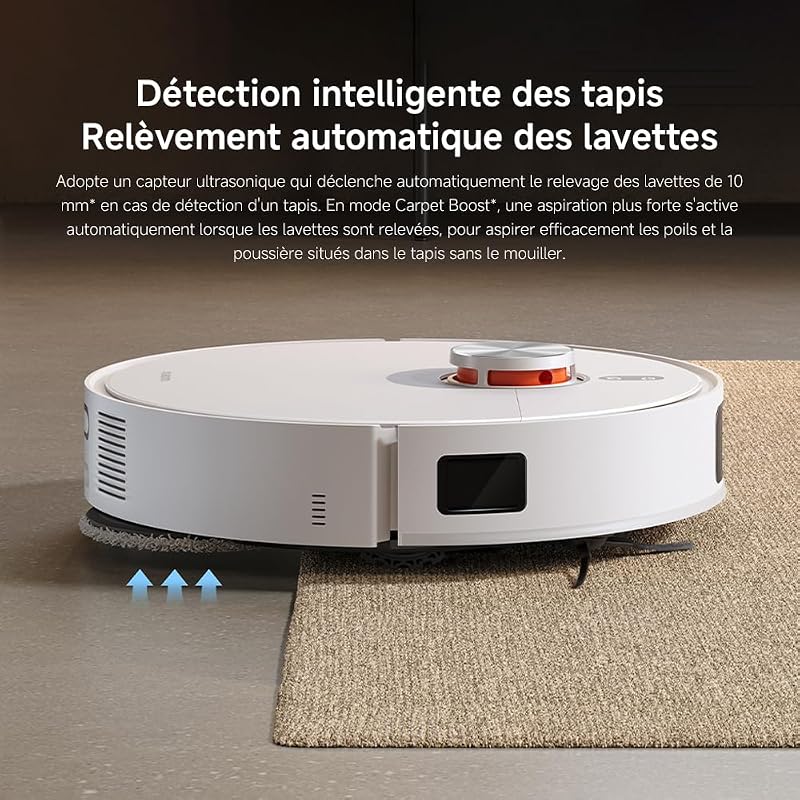 X20 Pro Aspirateur Robot Laveur, Serpillières Relevables, 7000 Pa
