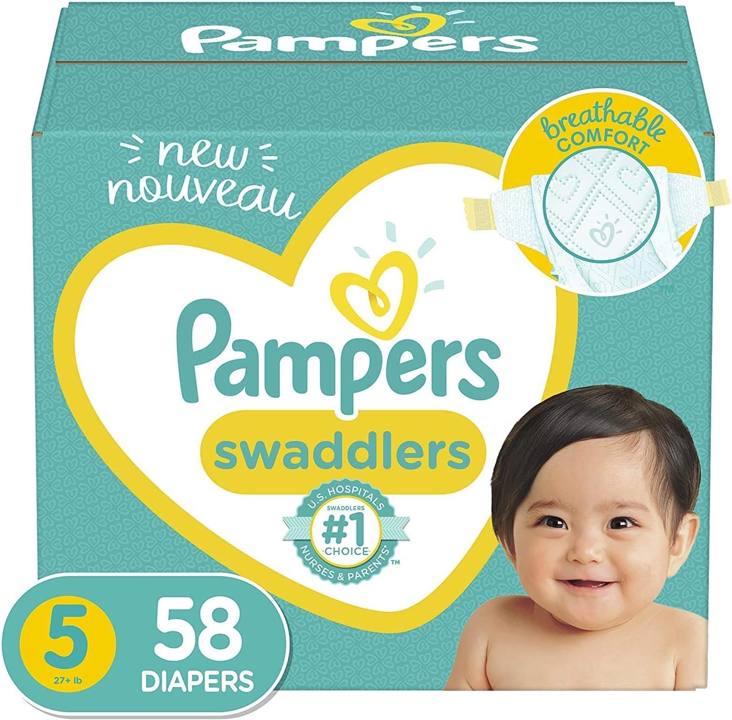 Amazon.com: Diapers Size 5, 58 Count 