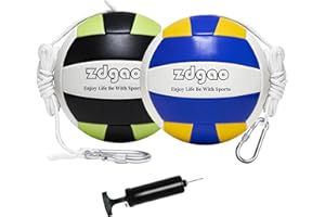 YDDS Tetherball Ball and Rope, Replacement Tether Ball with Carabiner, Ball Pump with Needle for Kids and Adults Backyard Game