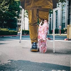 LedBack Pink Marble Print Leg Cast Cover Comfy Foot
