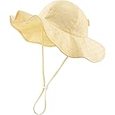 HONGTEYA Baby Sun Hat Toddler Girls Wide Brim Infant Beach Outdoor Summer Hat Sun Protection UPF 50+